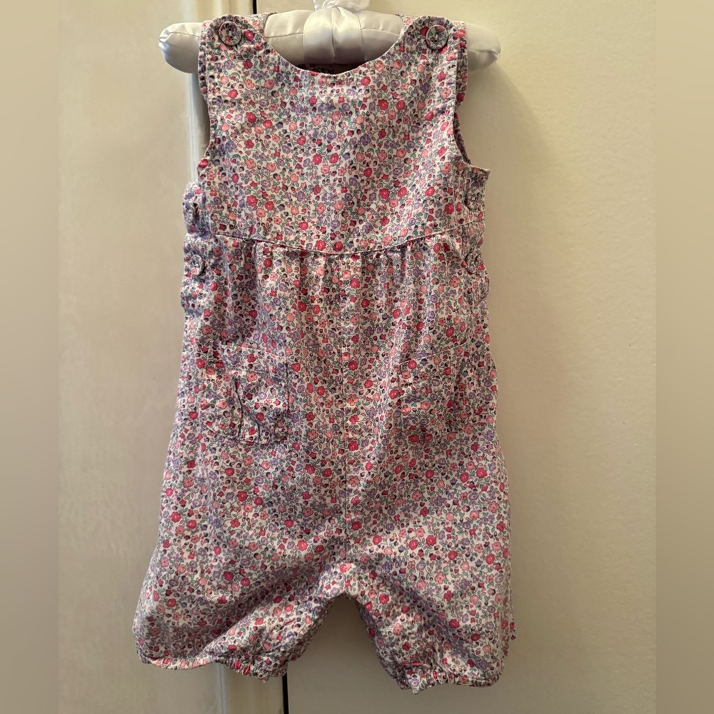 Floral Sleeveless Jumpsuit, 18-24 months